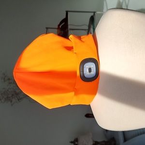 Rechargeable Light Up Orange Hat